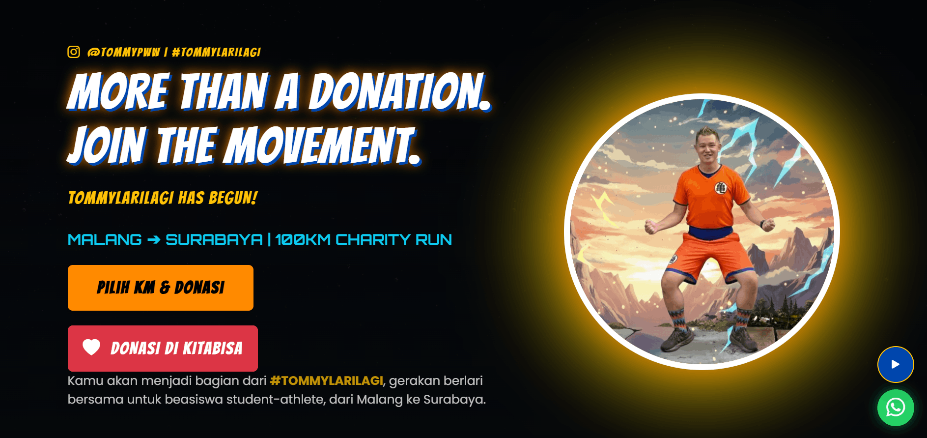 Screenshot of TommyLarilagi Platform